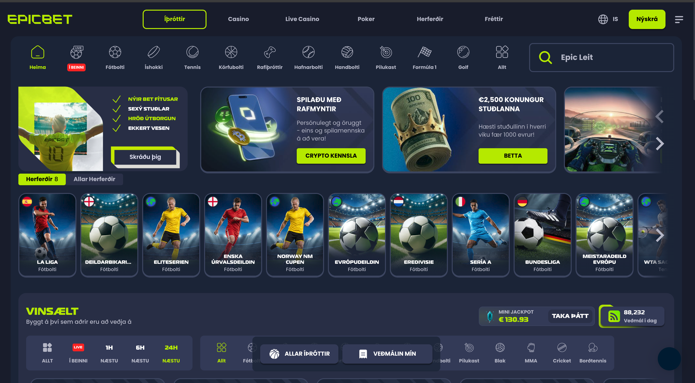 Welcome to Epicbet Casino Iceland